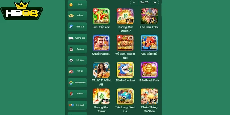 Giao diện HB88 thiết kế ấn tượng, thân thiện