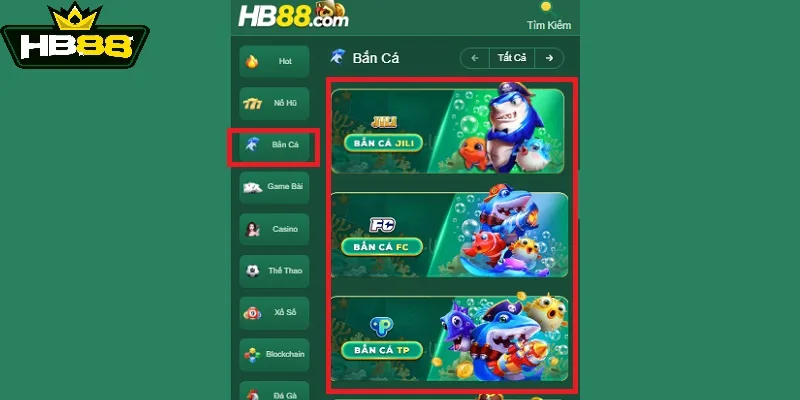 Hướng dẫn cách tham gia bắn cá HB88