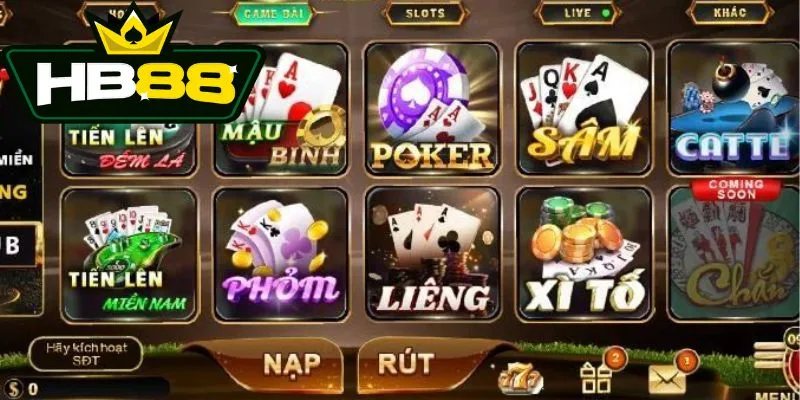 Một số trò chơi hot nhất được yêu thích tại game bài HB88 Một số trò chơi hot nhất được yêu thích tại game bài HB88