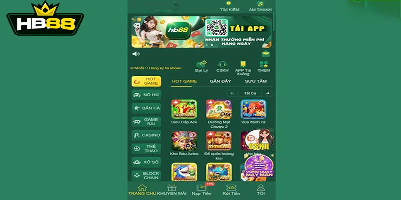 Tải ứng dụng để dễ dàng truy cập link vào HB88